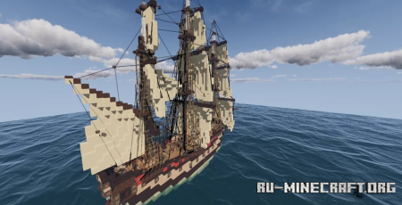  Frigate Sailing Ship form the 18th centery  Minecraft