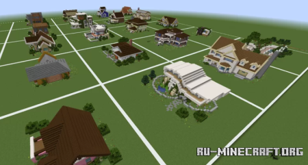 ������� Map 50 House buldings ��� Minecraft
