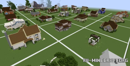 ������� Map 50 House buldings ��� Minecraft