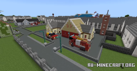 ������� Fireman Sam: Pontypandy Map ��� Minecraft PE