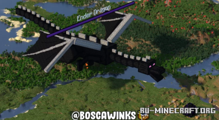 Скачать Ender Dragon Mob Statue для Minecraft