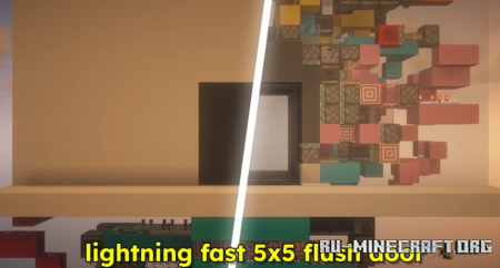 ������� lightning fast 5x5 flush door ��� Minecraft