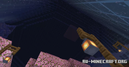  Cherry Blossom Orchard in Snowy Biome  Minecraft