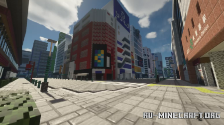������� Real Sized Station-front Akihabara ��� Minecraft