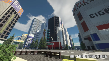 ������� Real Sized Station-front Akihabara ��� Minecraft