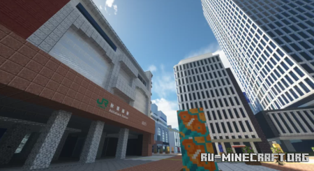 ������� Real Sized Station-front Akihabara ��� Minecraft
