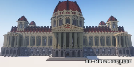  Townhall. Neoclassical architecture  Minecraft