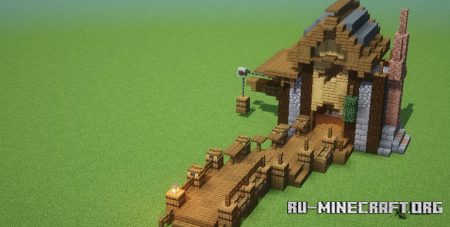 ������� Build Fishing Hut ��� Minecraft
