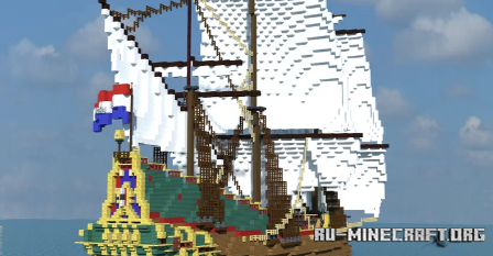 Скачать Batavia (1628) East Indiaman для Minecraft Скачать Batavia (1628) East Indiaman для Minecraft