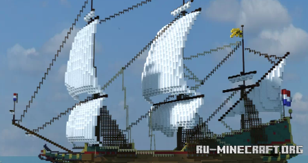 Скачать Batavia (1628) East Indiaman для Minecraft Скачать Batavia (1628) East Indiaman для Minecraft