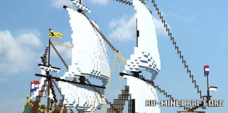 Скачать Batavia (1628) East Indiaman для Minecraft Скачать Batavia (1628) East Indiaman для Minecraft