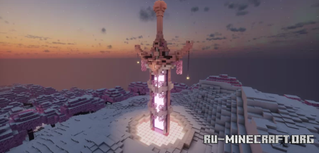 Скачать Cherry Blossom Nether Portal Sword для Minecraft