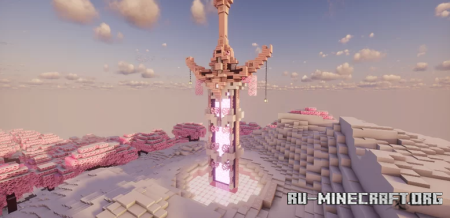 Скачать Cherry Blossom Nether Portal Sword для Minecraft