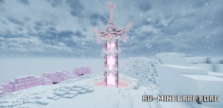 Скачать Cherry Blossom Nether Portal Sword для Minecraft