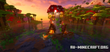  Mushroom House by Litzer  Minecraft