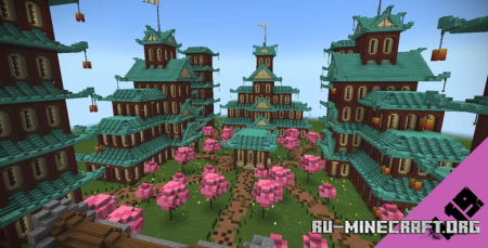 ������� Sakura Temple by NoobCreatora ��� Minecraft