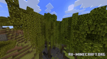 Скачать Двигающиеся листья для Minecraft PE 1.20