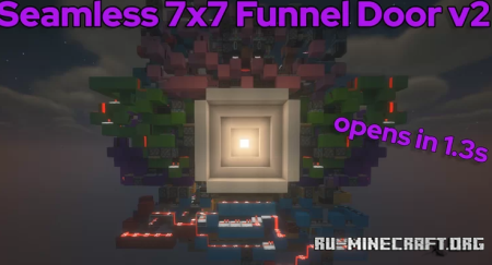 ������� Seamless 7x7 Vault - Funnel Door ��� Minecraft