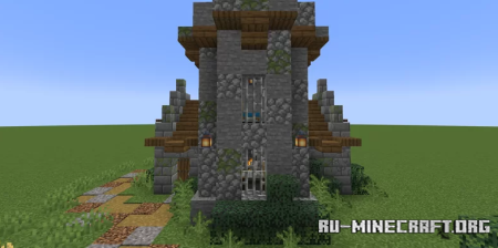 Скачать Medieval Tower House With Pigsty для Minecraft