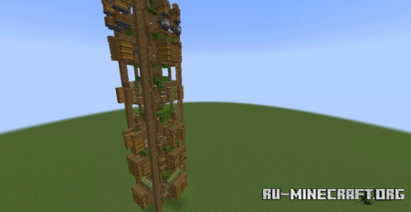  Minecolonies Custom Style: Oak Treehouse  Minecraft