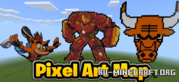 Скачать Пиксельные арты для Minecraft PE Скачать Пиксельные арты для Minecraft PE