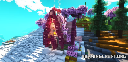 Скачать Cherry Blossom Starter House для Minecraft