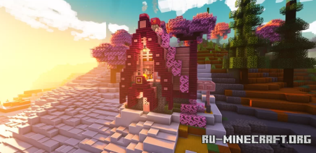 Скачать Cherry Blossom Starter House для Minecraft