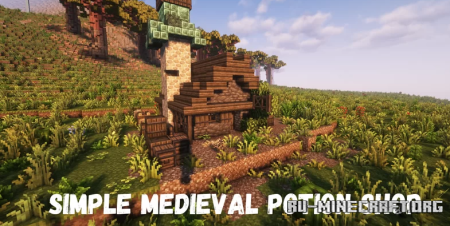  Simple Medieval Fantasy potion shop  Minecraft
