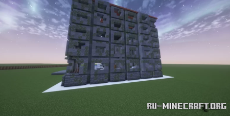  The abandoned Khrushchevka in winter  Minecraft