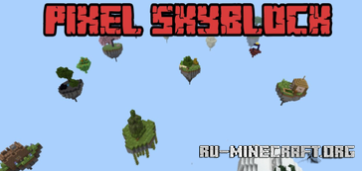 Скачать Пиксельный скайблок для Minecraft PE Скачать Пиксельный скайблок для Minecraft PE