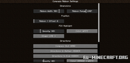  Compass Ribbon  Minecraft 1.20.6