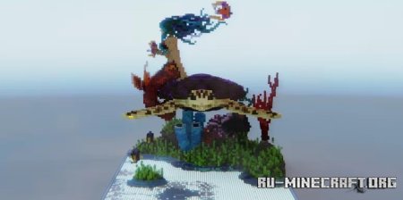 ������� Turtle & Mermaid Organic Build ��� Minecraft
