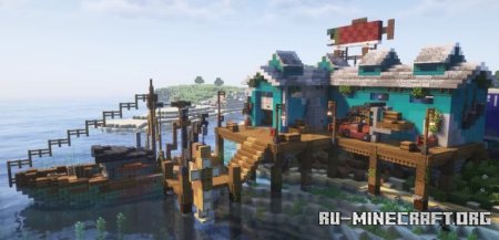 Скачать Commercial Fishing Dock And Warehouse для Minecraft