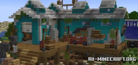 Скачать Commercial Fishing Dock And Warehouse для Minecraft