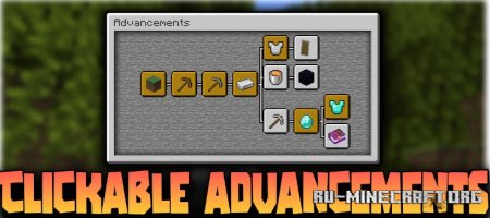  Clickable Advancements  Minecraft 1.21