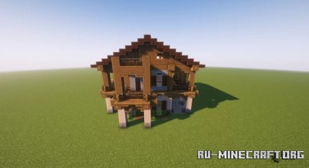 Swiss Winter Cabin  Minecraft