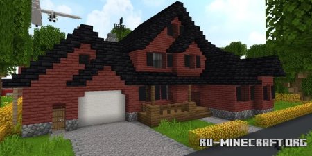 ������� Red Canadian House ��� Minecraft
