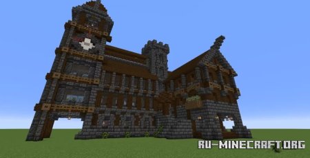  Barracks With Clock Tower  Minecraft