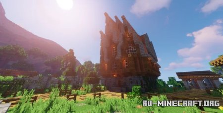 Скачать Large Medieval Tavern by MrMinetex для Minecraft