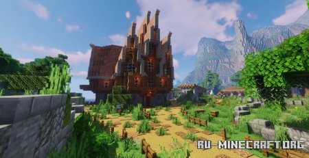 Скачать Large Medieval Tavern by MrMinetex для Minecraft