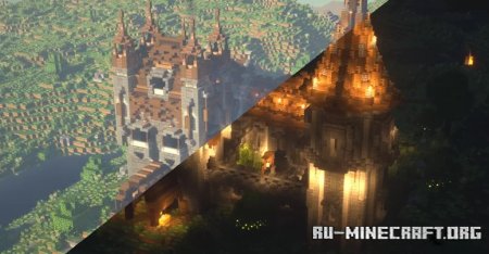  Medieval castle for two people  Minecraft
