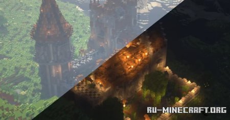  Medieval castle for two people  Minecraft