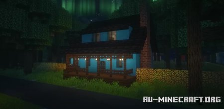  Small Blue Quebec Farmhouse  Minecraft