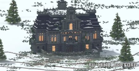 ������� Ghosts always hide among the snow - Haunted mansion ��� Minecraft