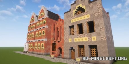 ������� Hauserpaket Wismar Ziegelhauser ��� Minecraft