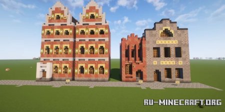 ������� Hauserpaket Wismar Ziegelhauser ��� Minecraft
