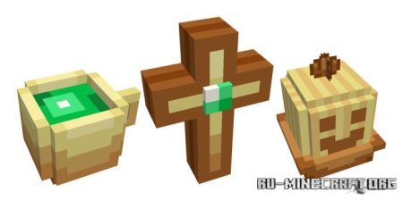 Скачать Улучшенные 3D тотемы для Minecraft PE 1.21