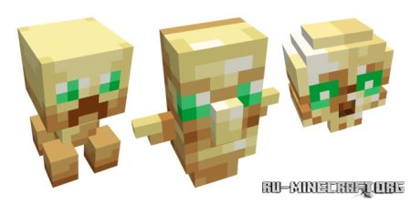 Скачать Улучшенные 3D тотемы для Minecraft PE 1.21