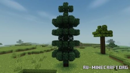 Скачать Кустистая листва для Minecraft PE 1.21