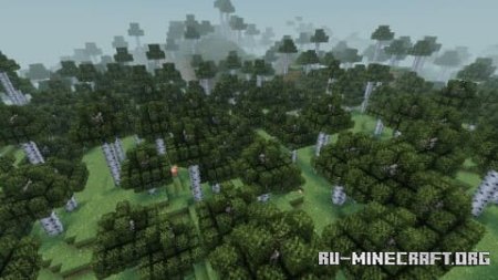 Скачать Кустистая листва для Minecraft PE 1.21